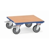 Plateaux roulants charge 400 kg, dimensions au choix, avec plateau bois - Fetra art.  1166